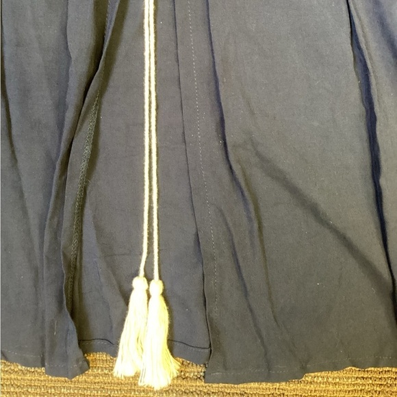 Maria Jose Peasant Top Blouse Shirt Boho Open Front Embroidered tasseled, sz M - Picture 2 of 6